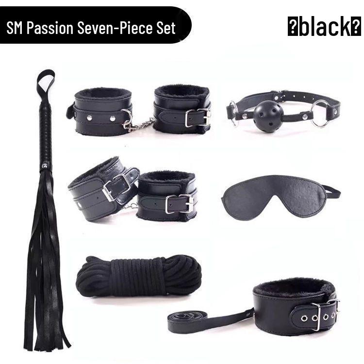 Kit Erotic SM pentru Adulți: Mască de ochi, Zăbală, Bici de piele și Corzi de legare