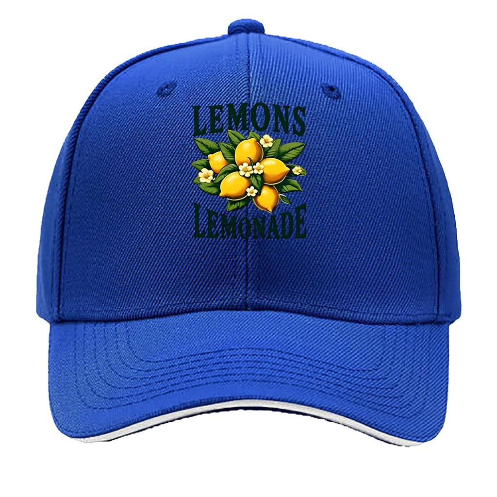LemonThemed Baseball Cap Lightweight Breathable Hat with Lemon Design Hand Washable Ideal for H Sandwich Baseball Cap