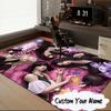 Custom Name Kpop Fantasy Models Carpet, Chair Rug,Area Rug for Office Bedroom living rooms bedroom, Doormat decor Christmas fan gifts