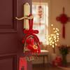 Exquisite Broom Dustpan Pendant Chinese Knot Bamboo Mini Broom Hanging Ornaments Multi Purpose Portable