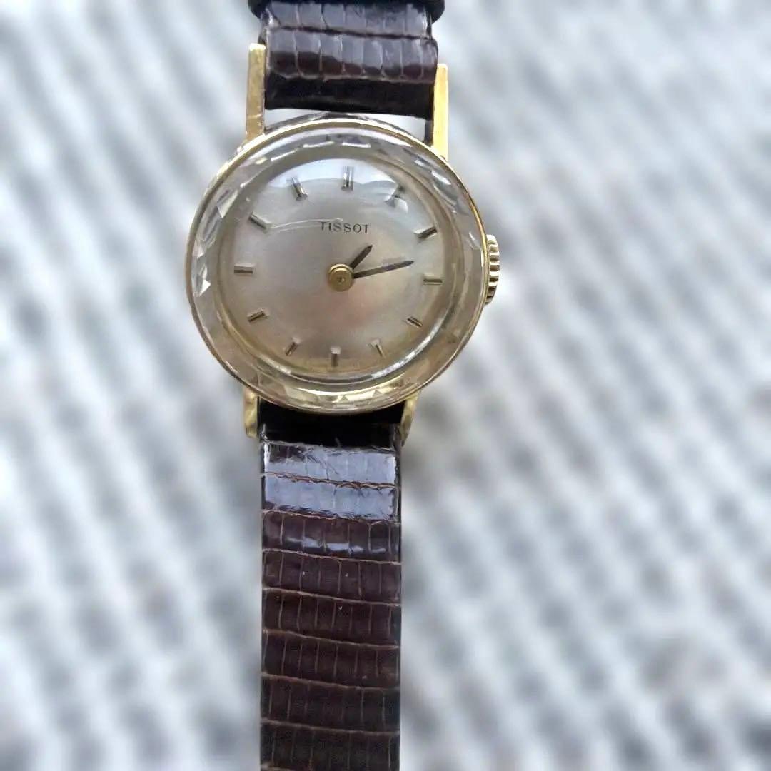 Used TISSOT watch bracelet watch gold