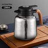 2025 Pure Titanium Insulated Tea Stew Pot with Temperature Display - Large Capacity Double-Layered Brewing Pot for Old White Tea
