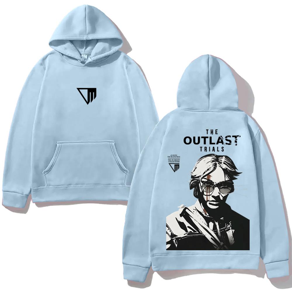 The Outlast Trials GAME Kapuzenpullover Neuer Stil Horror-Spiel Grafikdruck KAPUZENPULLOVER für Herbst/Winter Sweatshirt mit Kapuze
