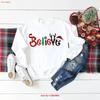 Believe Christmas T Shirt Sweat Vintage Soft Unisex Fashion Breathable Slightly Versatile Streetwear Casual Comfortable