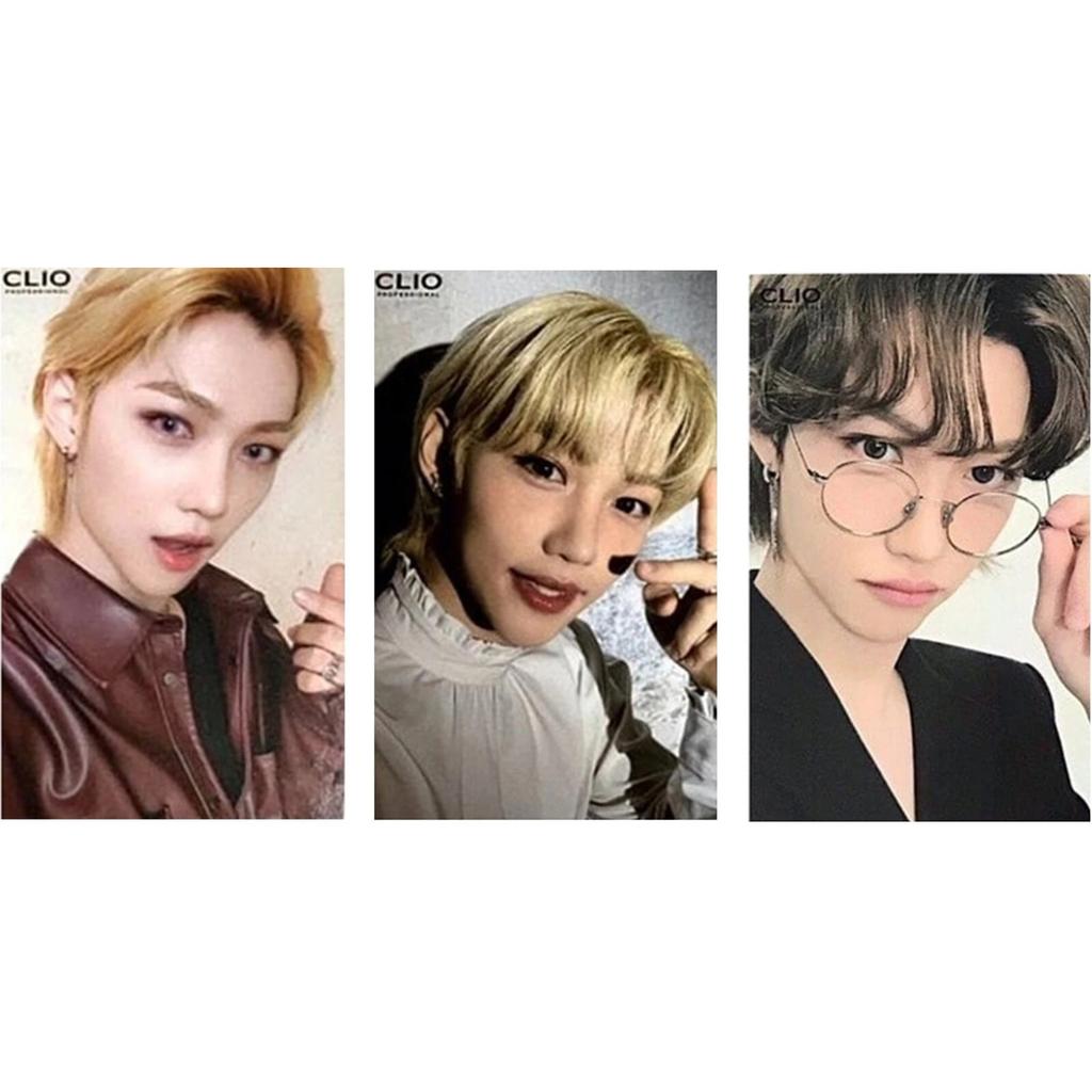 Stray Kids X CLIO OFFIZIELLE FOTO-KARTE SPICY MILD OFFICE Version.