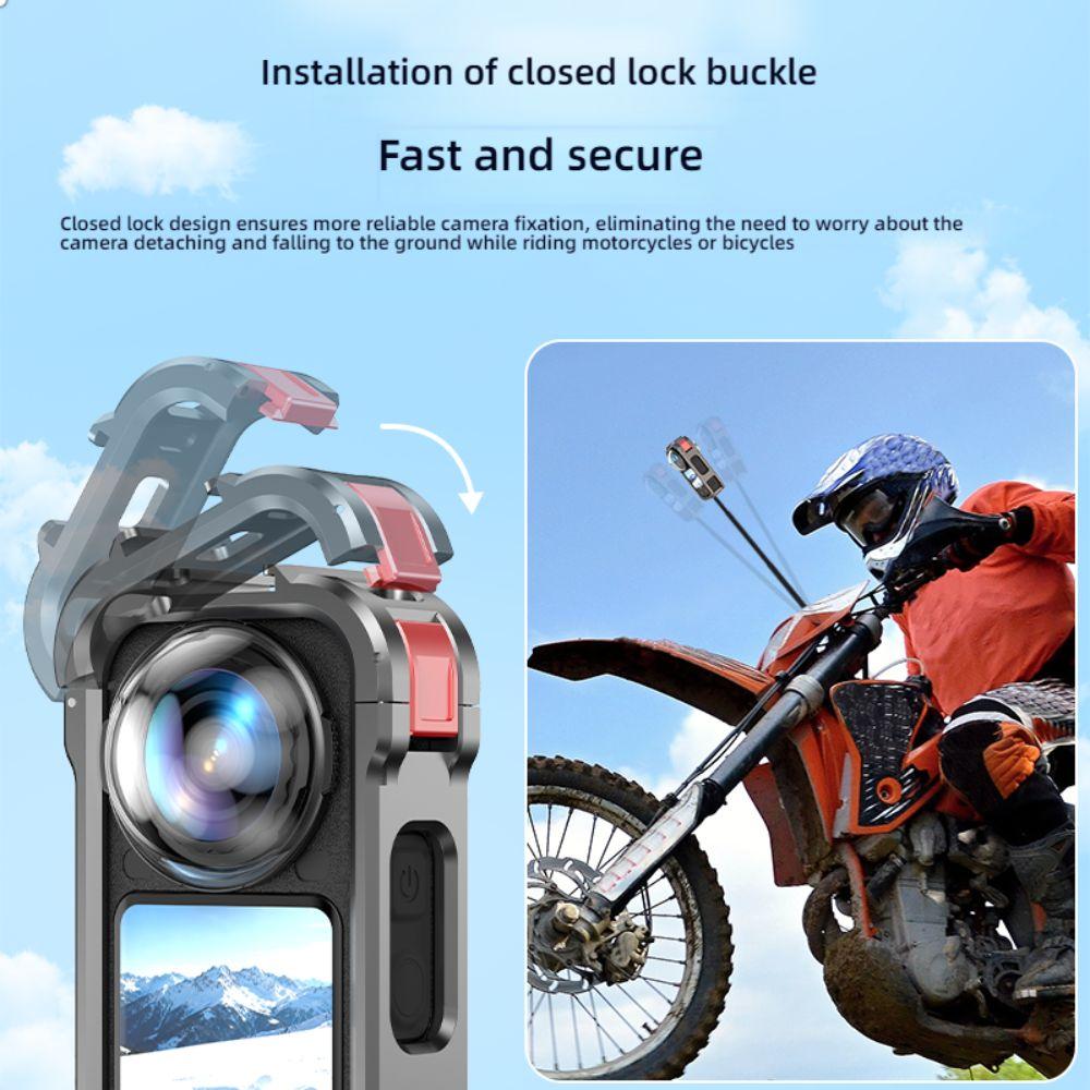 Magnetic Protective Case Aluminum Alloy Housing Case for Insta360 X6 Action Camera Accessories