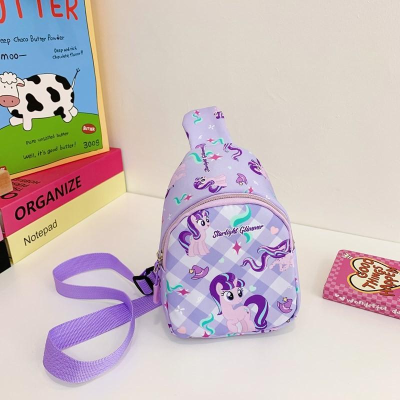 Unicorn Kids Whimsical Chest Bag Ultra Lightweight Nylon Backpack For Everyday Adventures