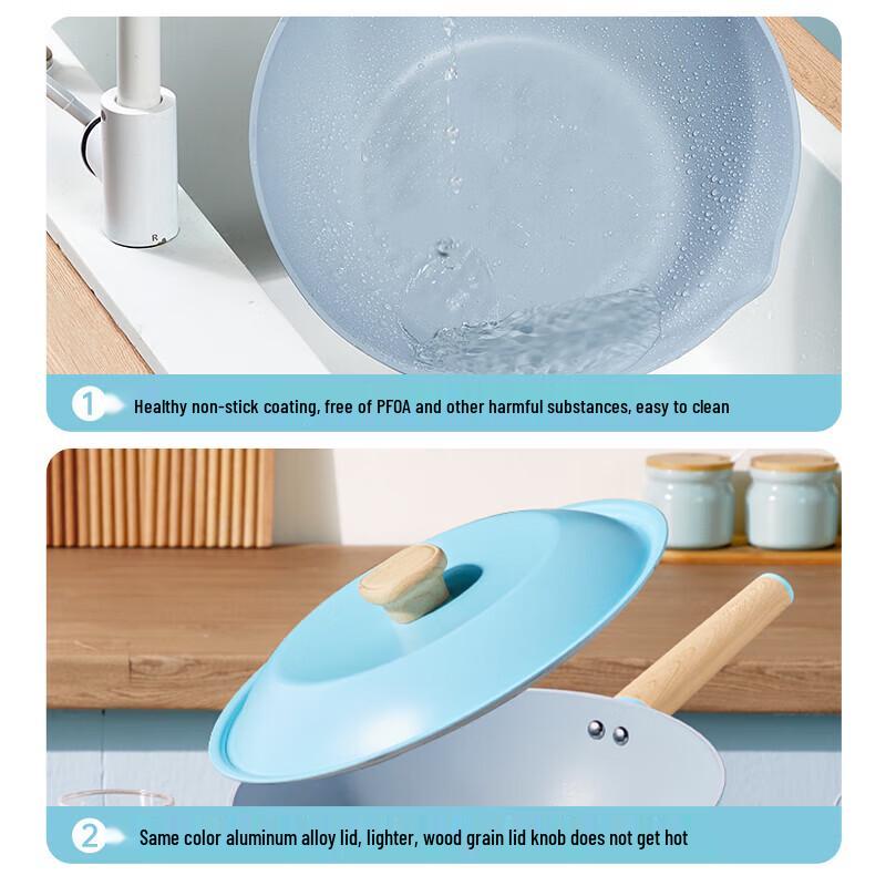 Chuida Huang Green Bird 28cm Non-Stick Induction Wok