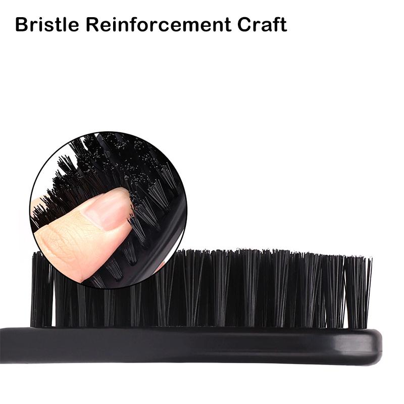 1 Stück Natürlicher Kamm Bürste Borsten Haar Bart Styling Werkzeuge Für Männer Pro Rasur Bartbürste Friseurbürste Stylist Schnurrbartbürsten