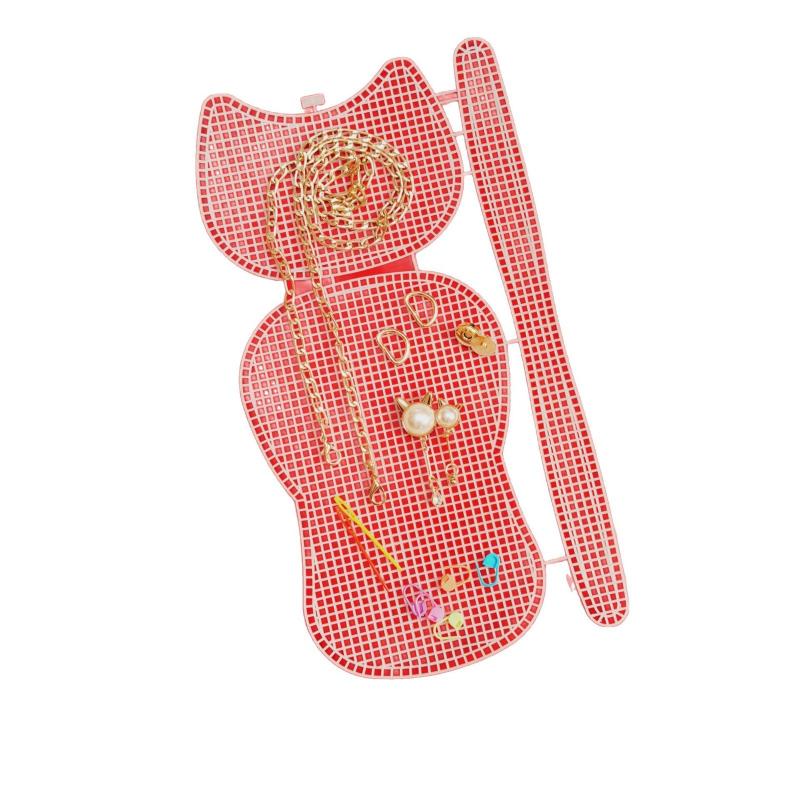Kit DIY Tricotat Croșetat Genți Foi Pânză Plastic Plasă Set Panglică Pentru Artizanat DIY Genți de Umăr Accesorii Instrument Cu Tricotat