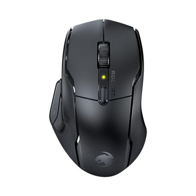 ROCCAT Kone Air Wireless Gaming Battery 19K Optical Side Side 119g Mouse, 2.4GHz/Bluetooth, Black, 800-Hour Life, Colors, Switches, Buttons, Grips, (1