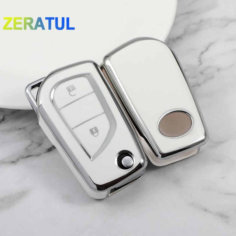 For Toyota Auris Corolla Avensis Verso Yaris Aygo Scion Tc Im Camry Rav4 Forturner Hilux Tpu Car Remote Key Cover Case Shell Fob