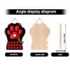 Flat Wooden Christmas Hanging Sign for Holiday Home Wall and Door Decoration