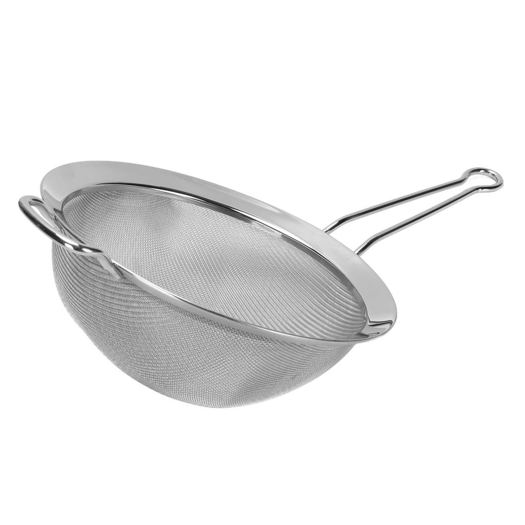 Large Mesh Strainer 316 Stainless Steel Colander Sieve Sifter with Sturdy Handle for Pasta Fruits Vegetables Easy To