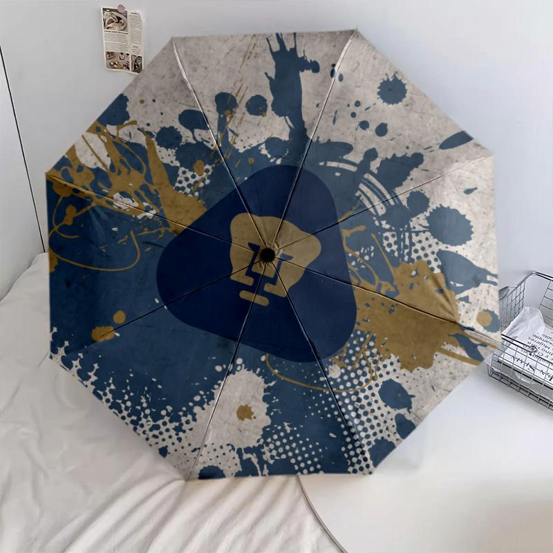 Club Universidad Nacional (Pumas) pattern, automatic folding umbrella, portable and foldable design, 8 ribs, a Christmas or birthday gift.