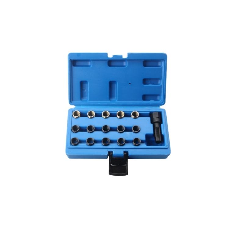 Automotive Spark Plugs Thread Restorer Thread Restorer Tap with Storage Case Spark Plugs Tap Thread Repair Tool