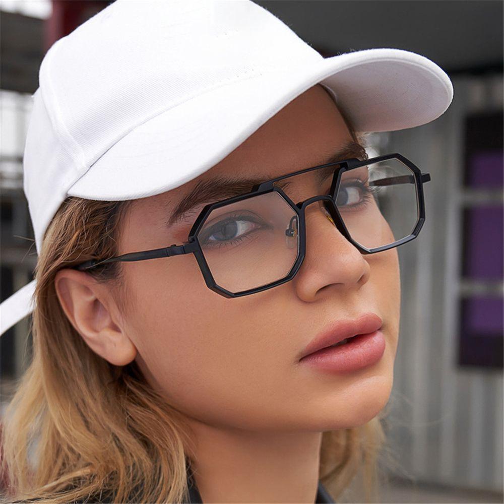 Vintage Metallrahmen Polygon Sonnenbrille für Herren & Damen Sonnenbrille Bunt Kleine Retro Brille UV400 Schutz Shades