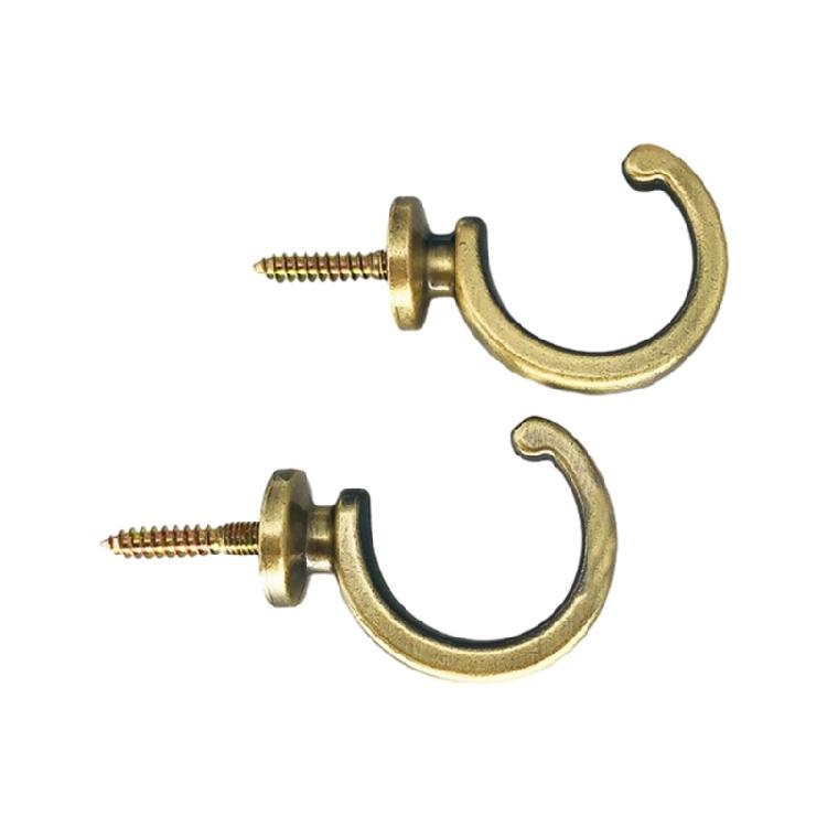 

(Pack of 2) Modern Wall Hooks for Curtain Holdbacks and Beyond бронзовый/зелёный