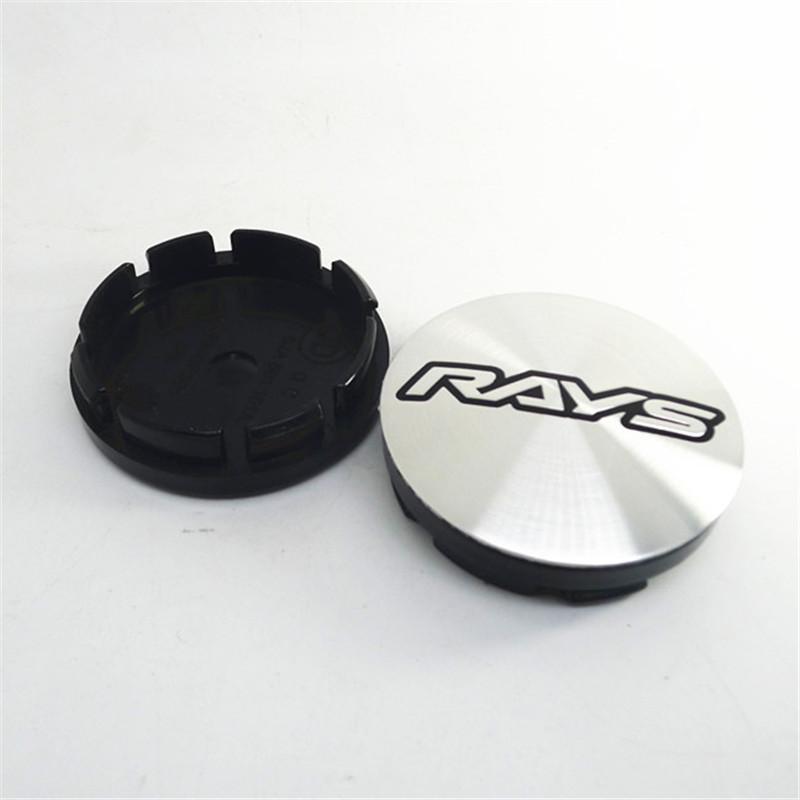 ATA1 4pcs 56mm 53mm Volk Rays Racing Wheel Center Caps Hub Car Styling Rims Replacement Rims Cover Emblem Badge Auto Accessories