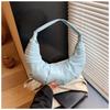 Spring Fashion Casual Premium Texture Design Pleated Dumpling Handbag Temperament Shoulder Armpit Bag
