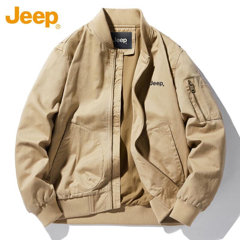 JEEP Men's Baseball Collar Jacket