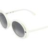 CHANEL Gradient Lenses Acetate Irregular Sunglasses Women's Beige