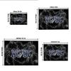 AC/DC Logo Lightning Rock Band Poster Print Wall Art DecorOffice Mat Home Decor Gift For Halloween & Christmas LC22