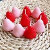 Aroma Strawberry Cake Decoration Pink Smokeless Birthday Candle Ornament.