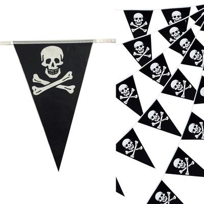Pirate Party Decor Skull Pennant Flags Halloween Pirate Banners