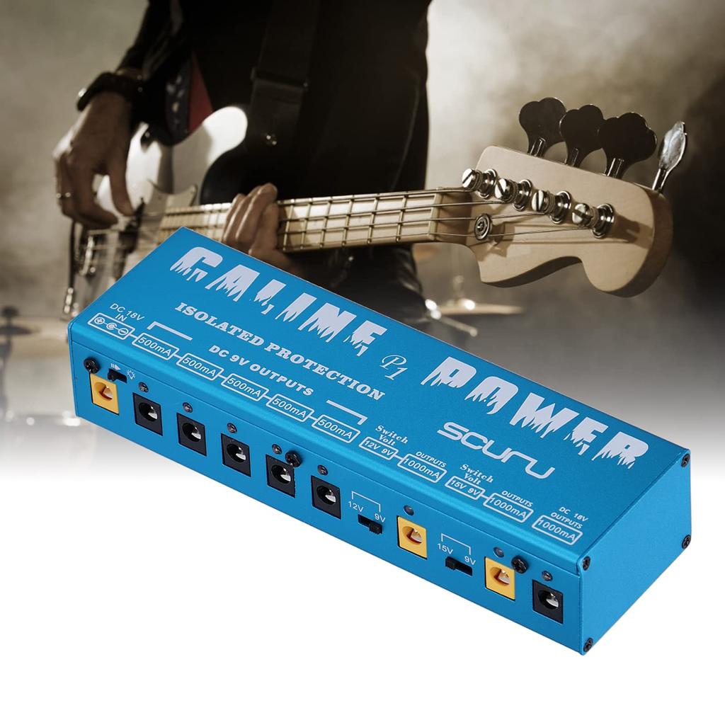 Effect Pedal Power CP 05 Guitar Effect Pedal Power Supply P1 Effect Pedal Isolated Power Supply 100V 240V for Electric Guitars Supply, Multi-way (US