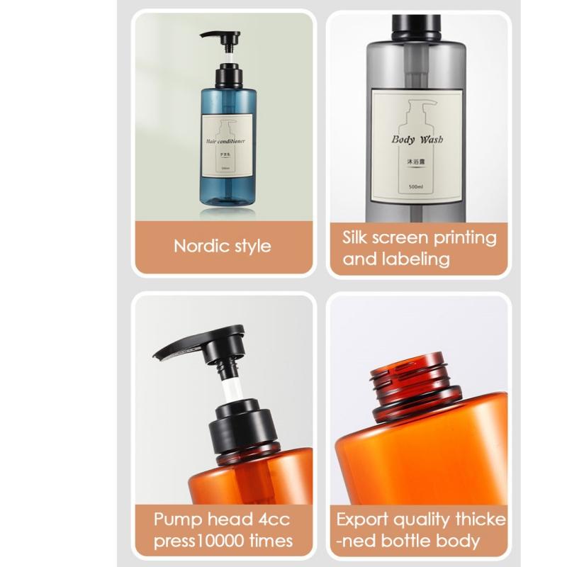 300ml 500ml Soap Dispenser Bottles for Kitchen Bathroom Refillable Shampoo Shower Gel Liquid Container Lotion Bottles