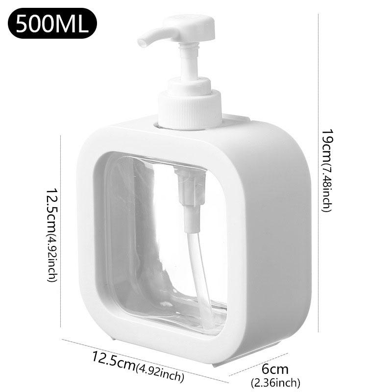 300/500ml Soap Dispenser Bathroom Kitchen Packaging Refillable Lotion Shampoo Shower Dispenser Bottle Portable Travel Bottling