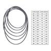 1.5mm Wear Resistant Turntables Belt Square Rubber Belts Flexible for Cassette Recorders and Players