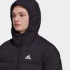 Adidas Damen Helionic Daunenjacke mit Kapuze und Logoprint Damenjacken Schwarz HG8747
