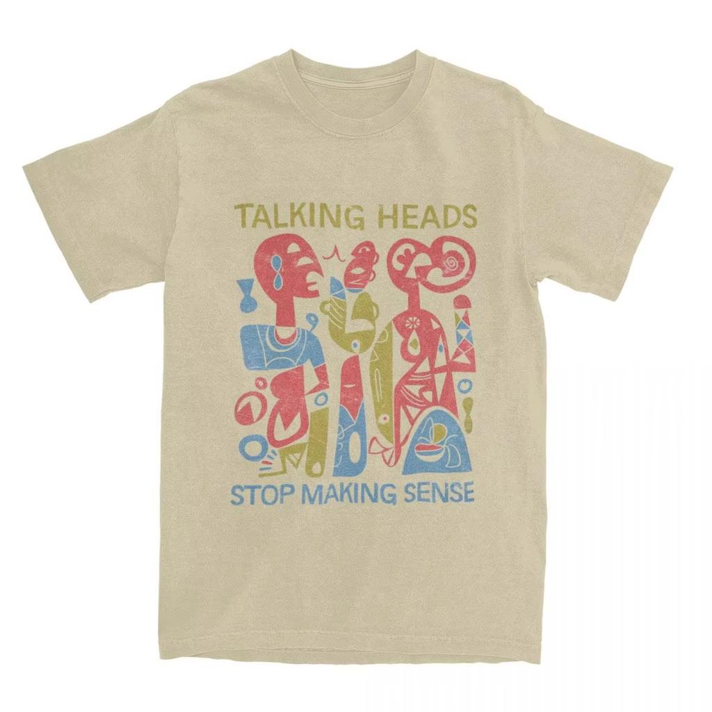 Talking Heads Stop Making Sense Stuff T-Shirt rock band Casual Cotton summer cotton Men's Women top tee Short Sleeve  Streetwear