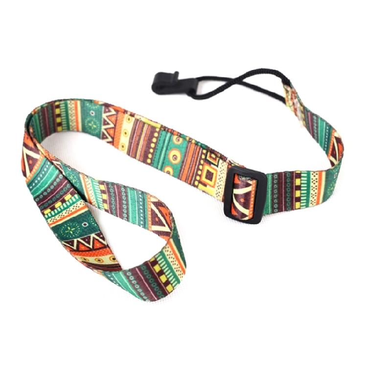 Ukulele Strap Adjustable Ukulele Shoulder Strap J Hook Ethnic Style Ukulele Belt