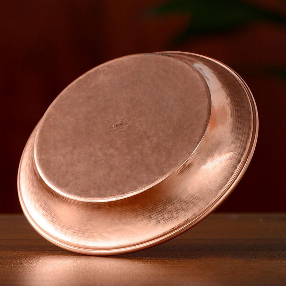 Tavă tibetană de uz casnic cu apă Decor Urlis pentru decorare Bol pentru ofrandă sfântă din cupru indian