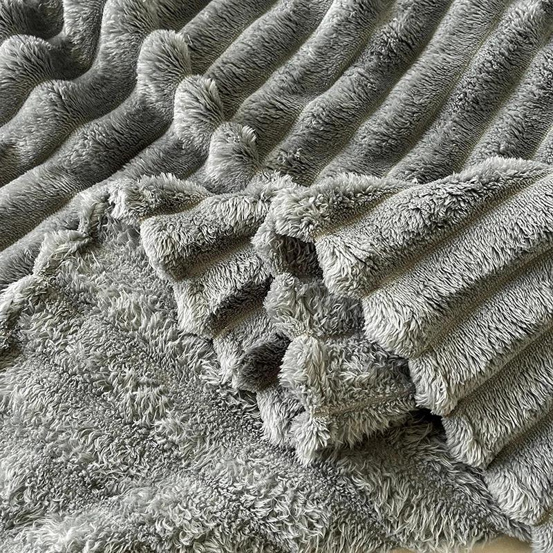 1 Stück Einfarbige Überwurfdecke Antistatisch Kuschelig Weich Warme Decke für Schlafzimmer Wohnzimmer Sofa Reise Camping Überwurfdecke