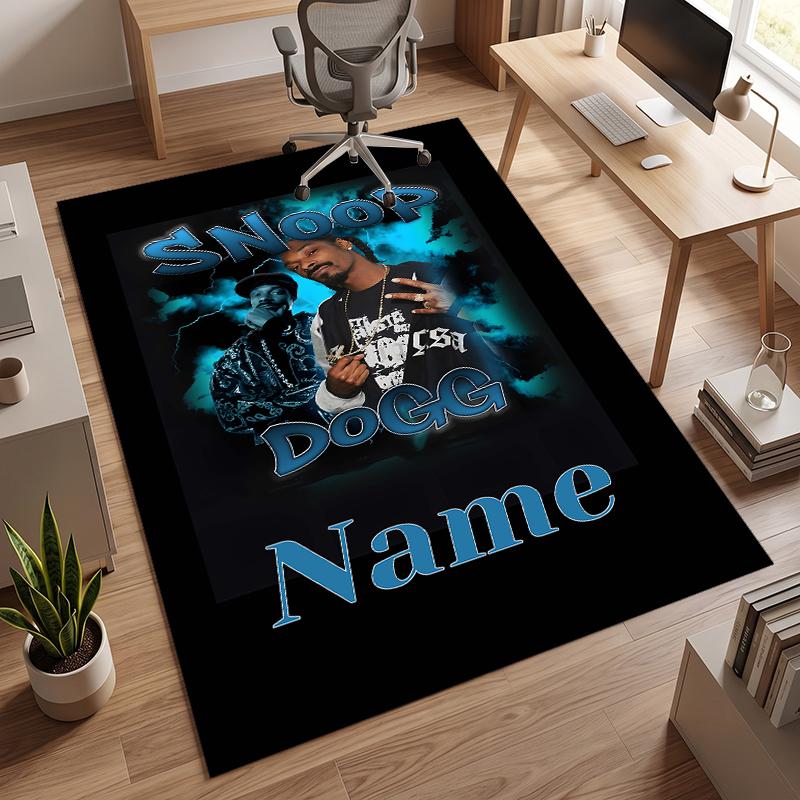 Snoop Dogg (1) Personalized Name Office Carpet Stylish Decor for Living Room Bedroom Kitchen
