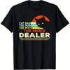 Cat Dad The Unisex Myth Snack Dealer Retro Black T Shirt Suitable For Vintage Stretched Versatile Top For Everyday Wear