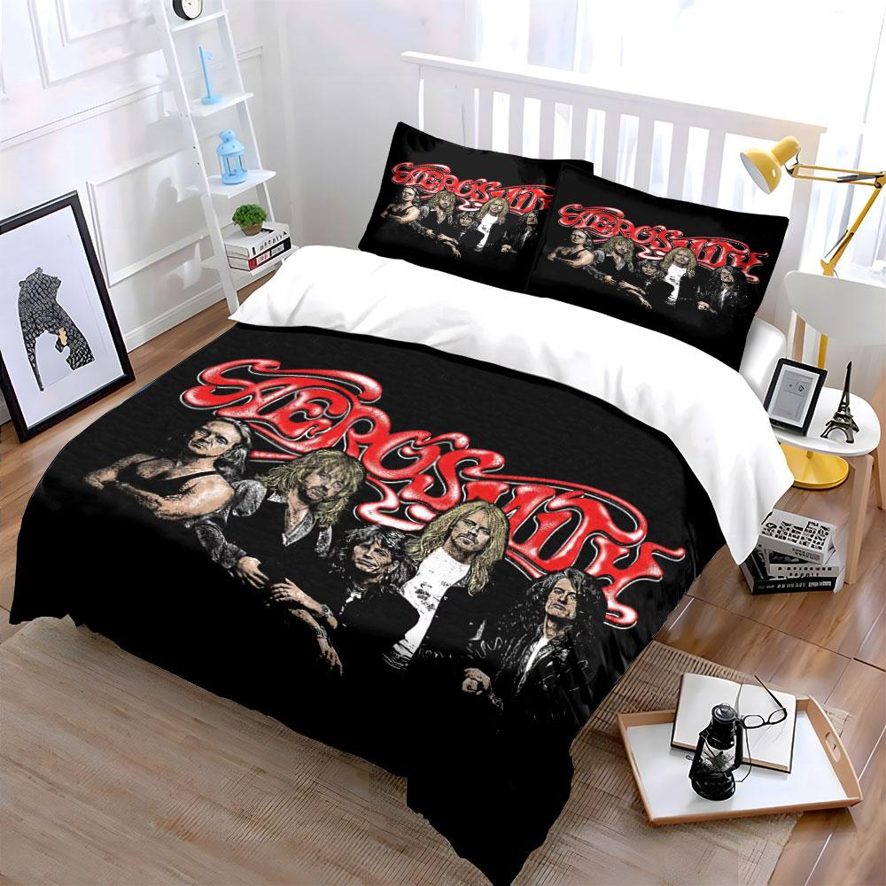 Music Band Theme Bedding Set Bedding Duvet Cover Set Duvet Cover Pillowcases (1*Duvet Cover 2*Pillowcases, without duvet insert)