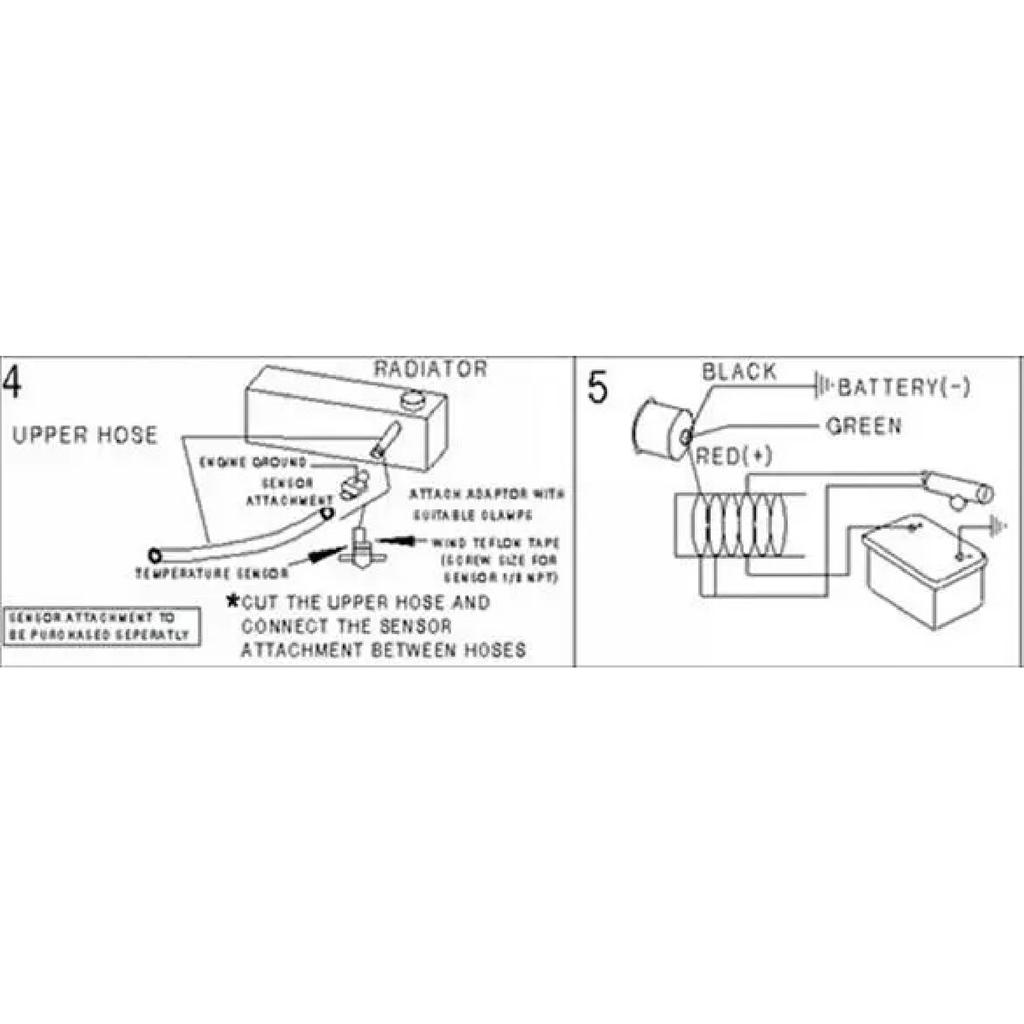 Dynoracing 52MM Dijital Mavi Led Su Sıcaklık Göstergesi 40-150 Santigrat 1/8NPT Su Sıcaklık Contalı Boru Sensör Adaptörü ile
