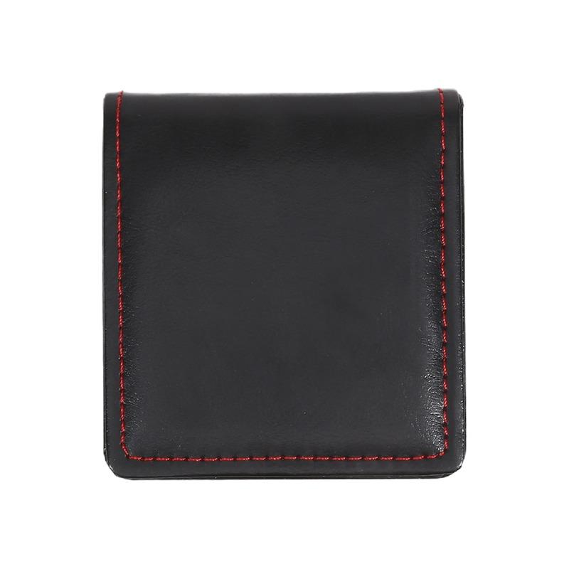 Boîte Cadeau Montre Unique Noire avec Coussin Organisateur Étui d'Affichage Montre-Bracelet en Cuir PU pour Hommes Couvercle de Montre Clamshell en Cuir PU