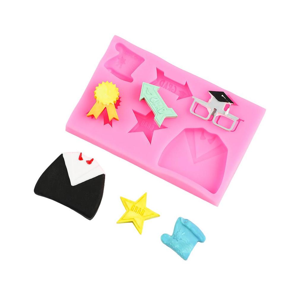 Graduation Cap Silicone Mold for DIY Cake, Chocolate, Fondant & Resin Crafts