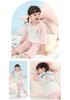 Yingbolun Girls' Pajamas Baby Home Furnishing Set Summer Thin Cotton Seven Sleeve Children's Air Conditioning Clothing