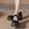 CM Mary Jane shoes new spring Japanese jk small leather shoes waterproof platform thick-soled thick high-heeled single shoes