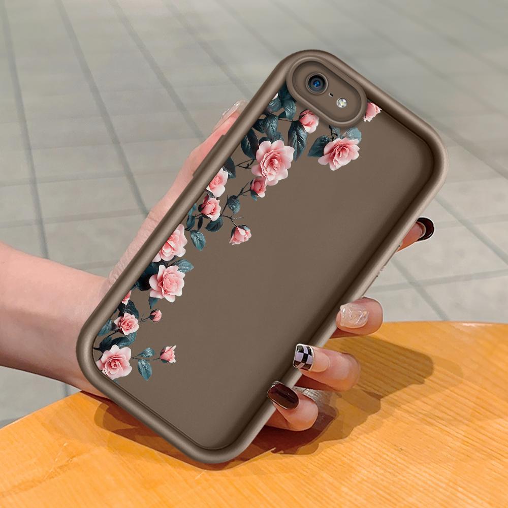 Mäkký silikónový štvorcový rebrík so vzorom tlače Kryt telefónu Plný kryt fotoaparátu Ochranné gumené puzdro odolné voči nárazom pre iPhone Infinix Tecno OnePlus