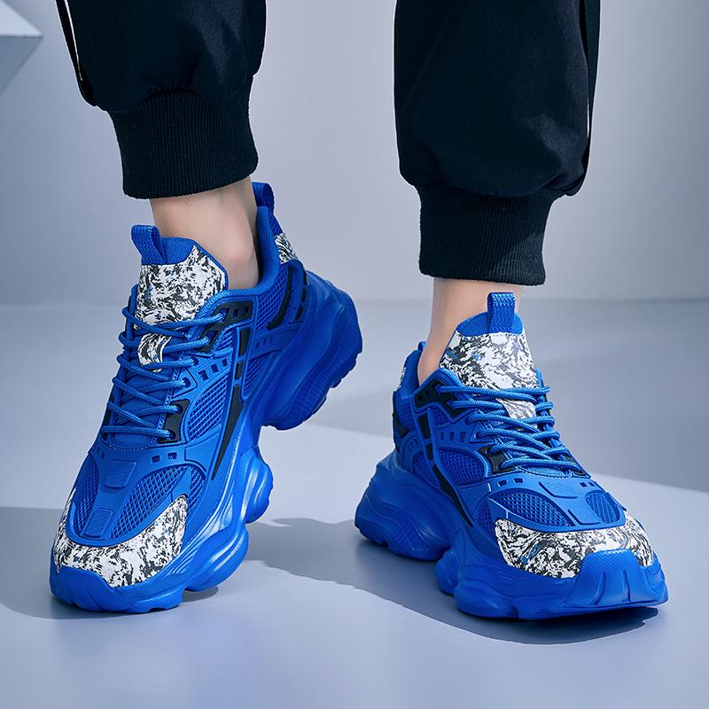 Summer 47, 48 Large Size 2025 New Casual Sports Shoes with Thick Soles Invisible Inner Height Increase 6cm Men's Shoes