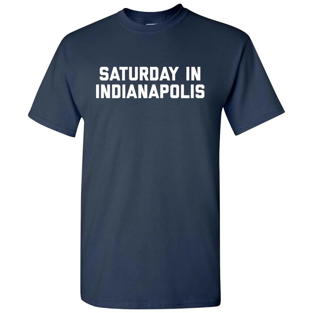Saturday in Indianapolis - Football Saturdays Sport T Shirt - Navy