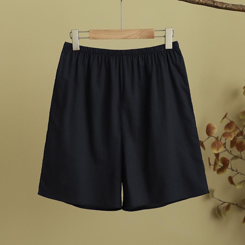 

Summer Women s Loose Cotton Safety Shorts - Elastic Waist, 60-Count, Thin 4-Point Design M